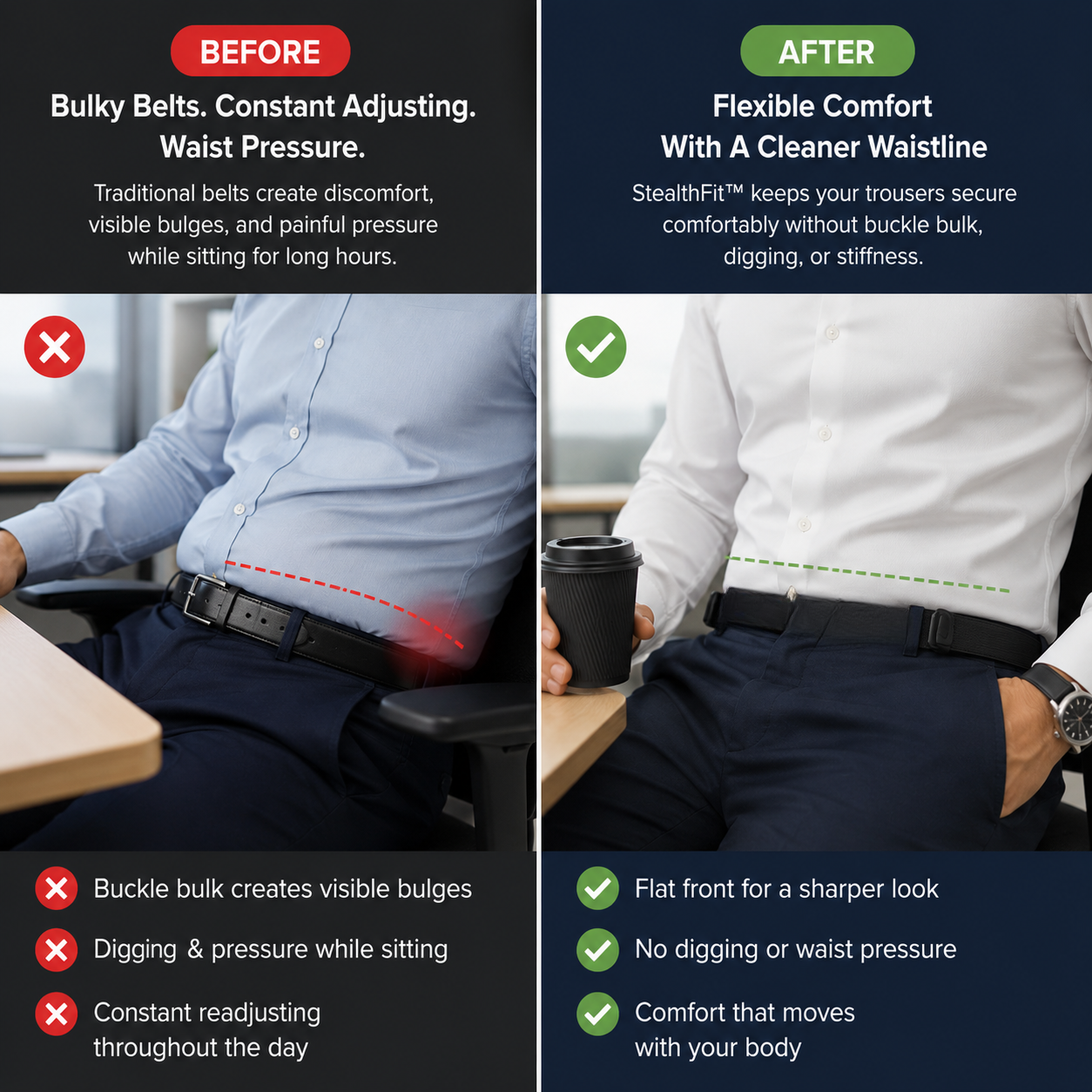 StealthFit™ Invisible Comfort Belt